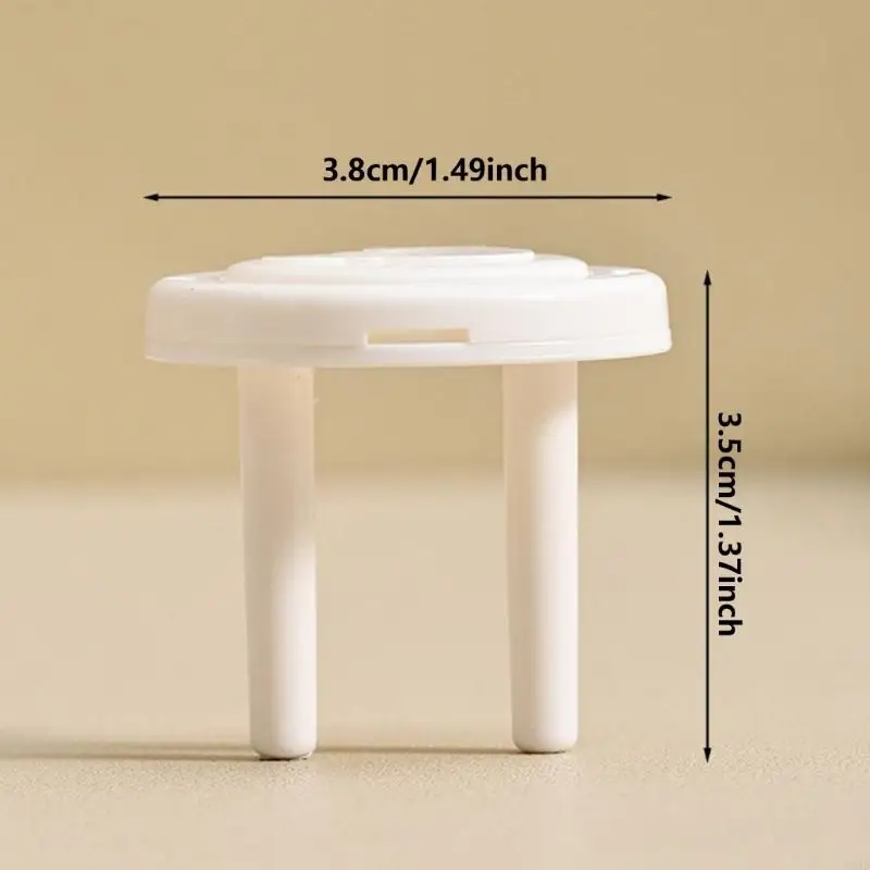 QX2D Baby Proof Plug Cover, 10Pcs Socket Protector with Concealed Handle for Toddler Safety Electric Shock Prevention