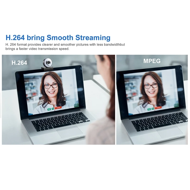 Webcam streamer 1080 P avec anneau LED intégré - INFLUENCE — TECLAB