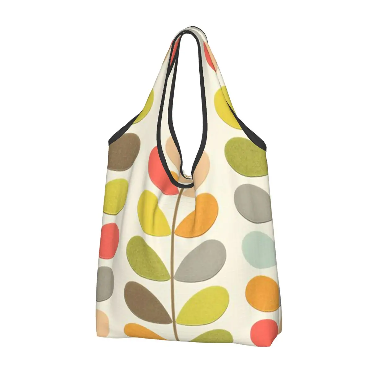 

Сумка для покупок Orla Kiely, складная сумка-тоут для продуктов, вместительные сумки с переработкой Цветных Листьев, моющаяся сумка