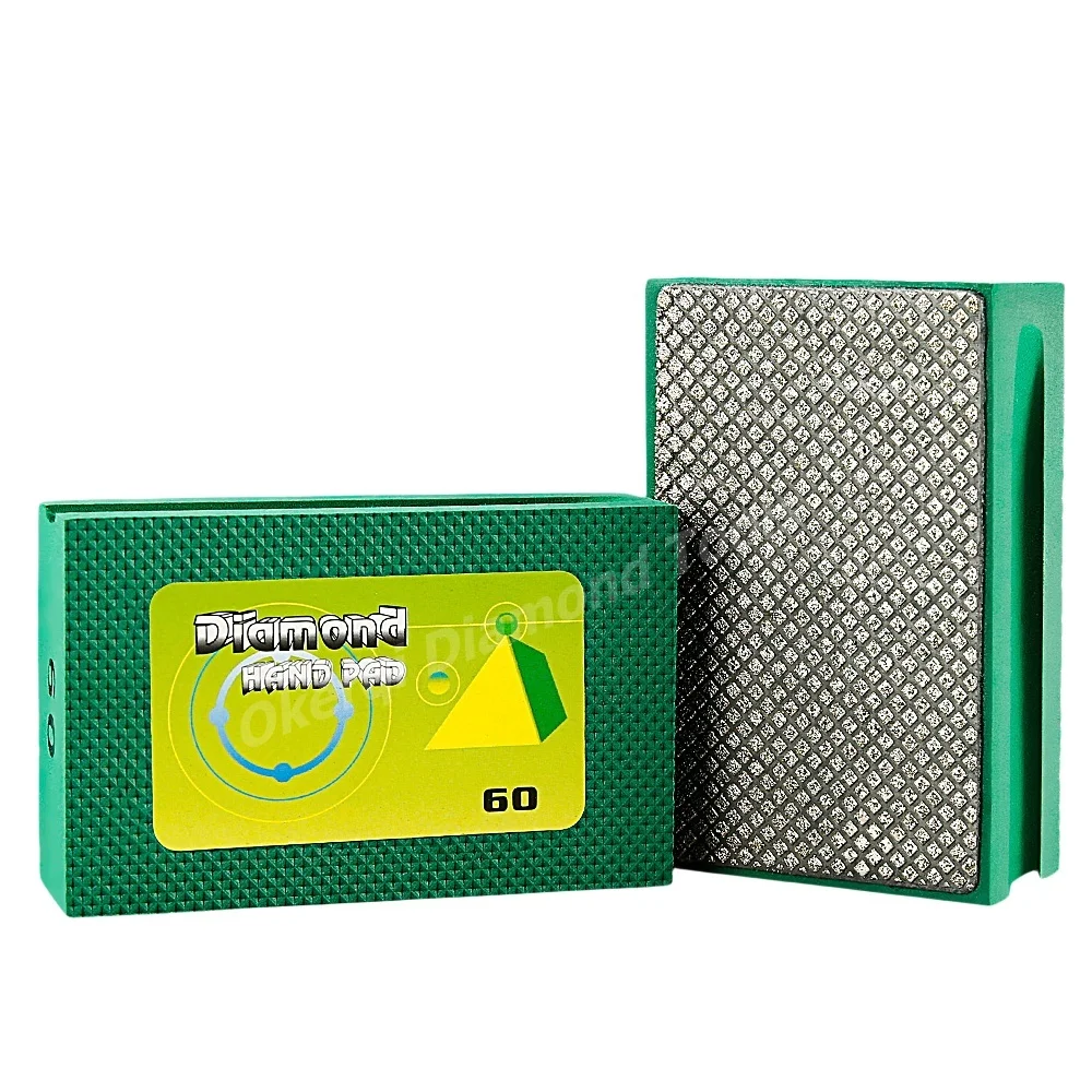 1/5 Stück Handpolierpad zum Schleifen und Polieren von Glas, Stein, Marmor, Keramikfliesen, Metall, 60-600 Körnung Schleifblock