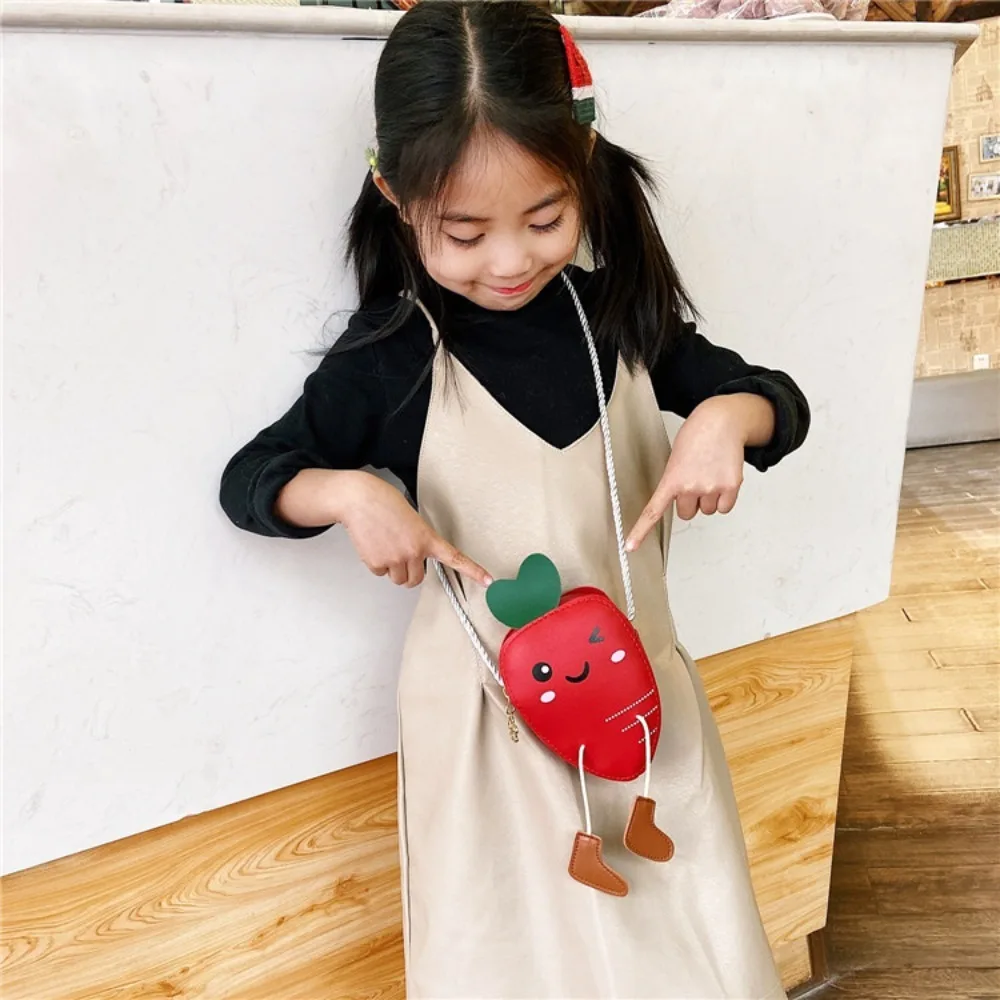

Cute Children's Bag 2024 Carrot Shoulder Bag Commuting Bag Daily