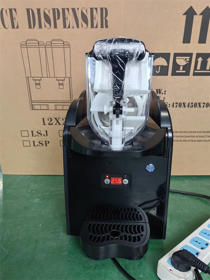 220V 110V Slush Machine 3L Mini Ice Slushy Maker Machine Single Tank Iced Drinks for Party Commercial or Household
