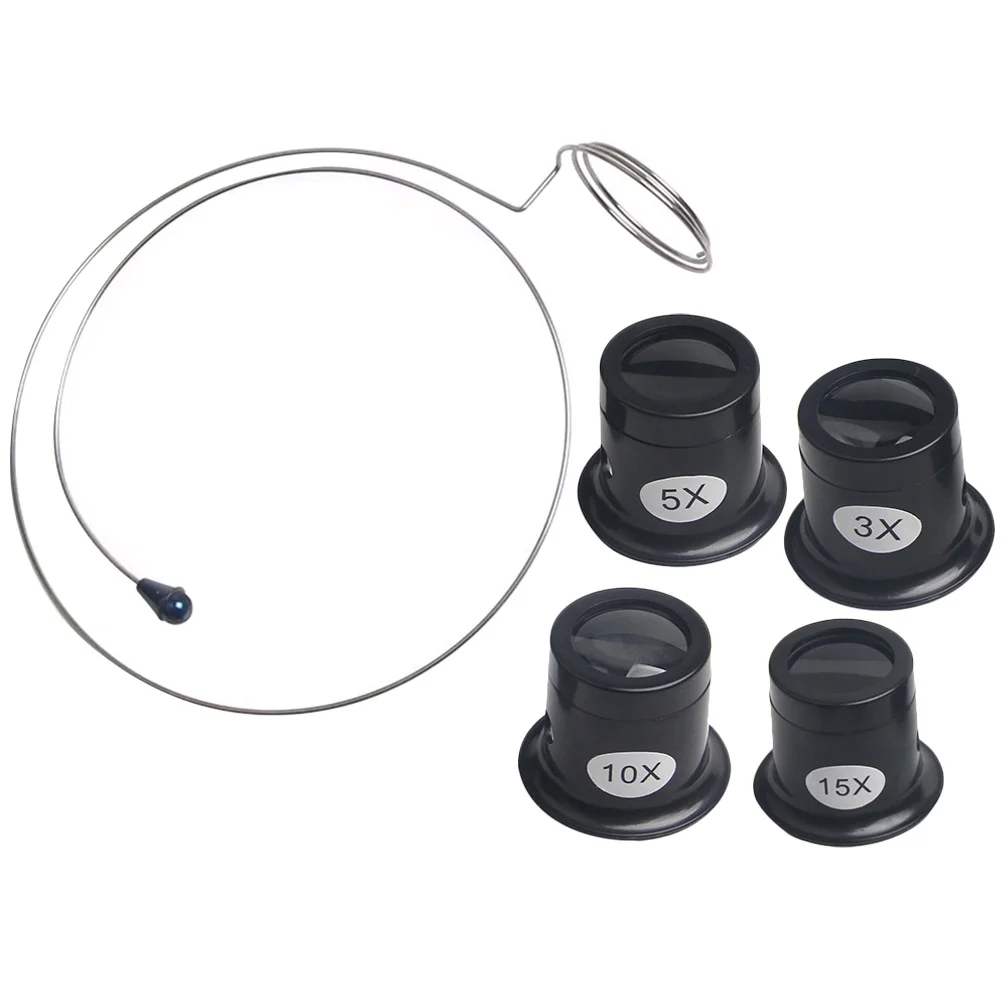 

Jewelers Loupe Portable Monocular Magnifier Magnifying Glass Eye Loop Magnifier Lens Watch Jewelry Experimental Repair Tool