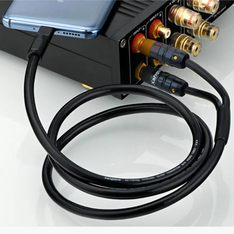 Ÿ C to 2 RCA Male HiFi  ̺,   ÷  ǹ ھ DAC ޴ PC  Ŀ