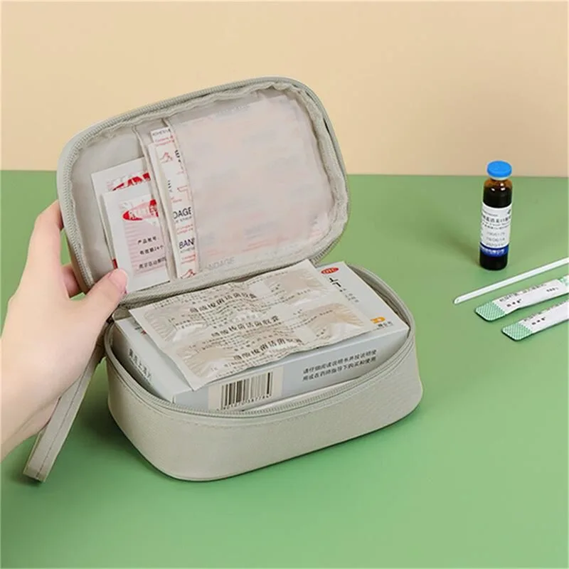 1/2Pcs Large-Capacity  Medicine Box Layered Family First Aid Kit Medicine Boxes Medicine Cabinet Portable Fabric Storage Bag 3