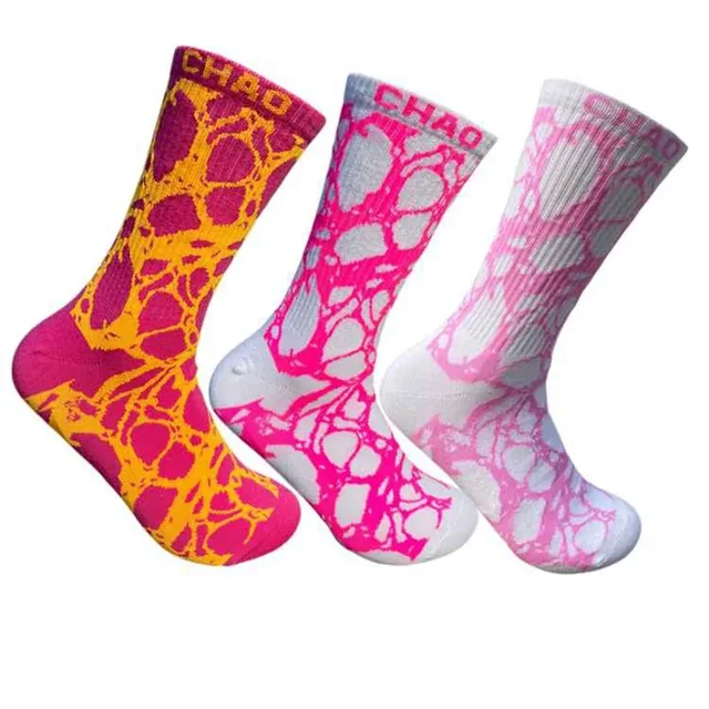 Meias Tie-Dye Unissex para Esportes e Atividades ao Ar Livre