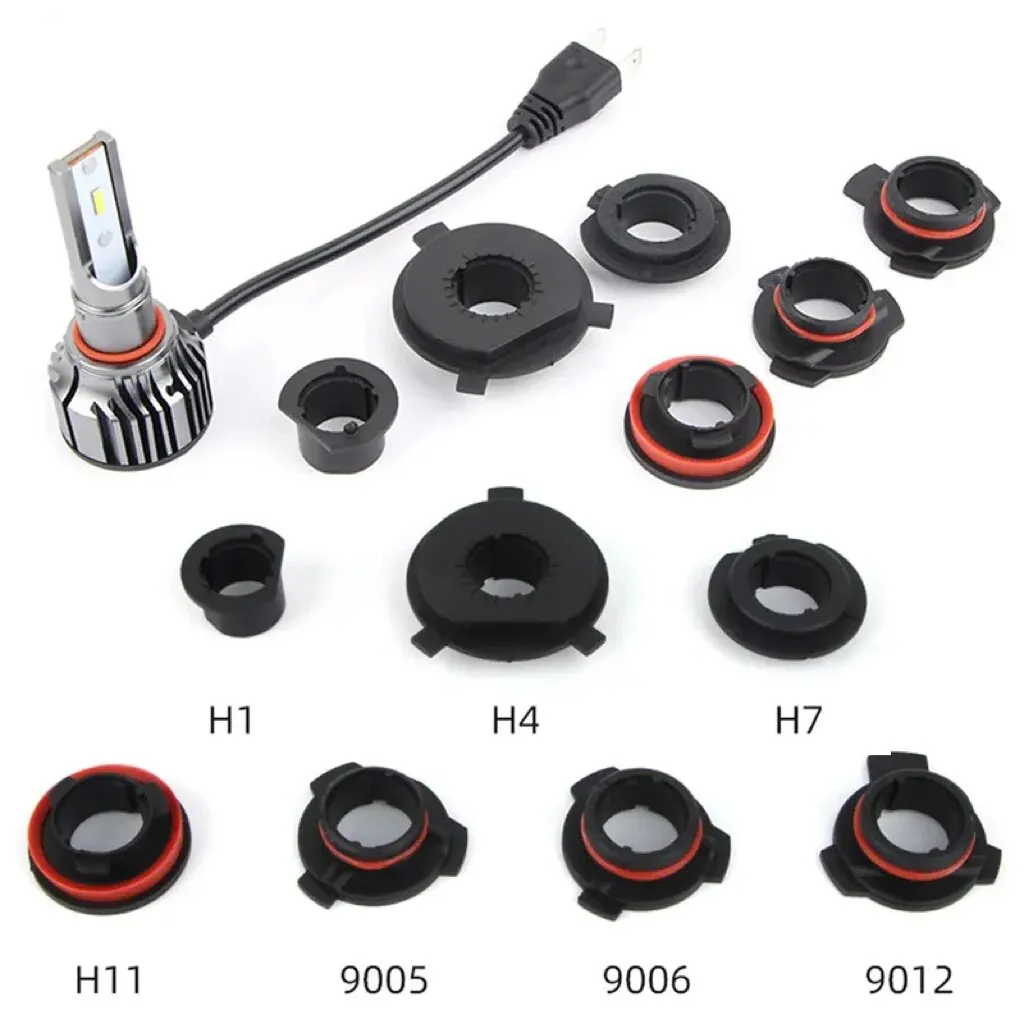 2Pcs-Pair-Car-LED-Headlight-Bulb-Base-Adapter-Socket-Holder-HB4-HB3-H11 ...