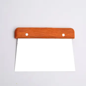 Raschietto da forno in acciaio inossidabile Raschietto per pasta per torta alla crema trapezoidale Raschietto per cucina domestica Coltello da taglio grande 1