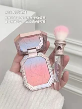  Flower Knows Moonlight Mermaid NEW Series Eyeshadow Blush Lipgloss Brush and Hairclip 5PCS Makeup Set 