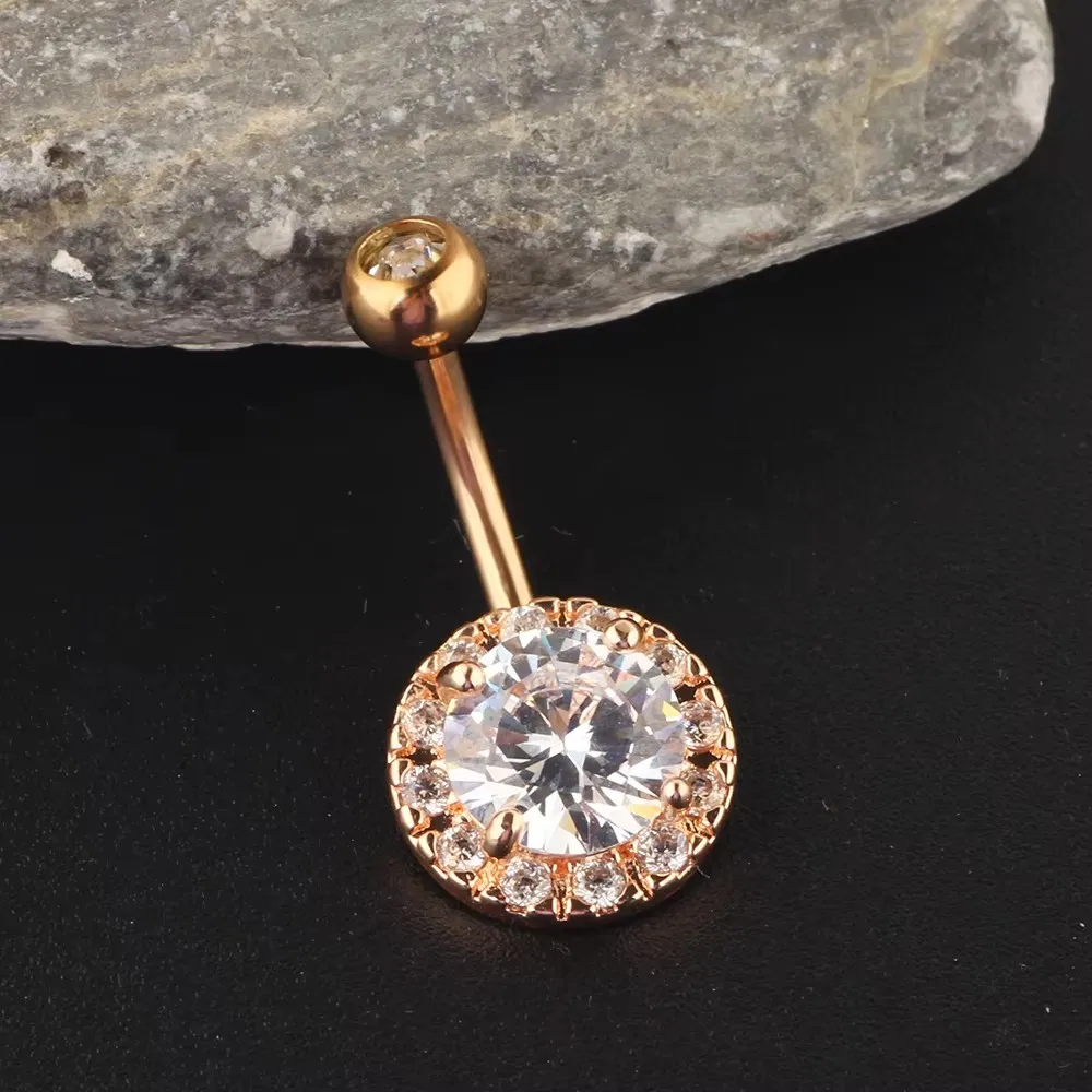 JUNLOWPY 14G Stainless Steel Belly Button Rings for Women Girls Navel Barbell Helix Tragus Cartilage Body Piercing Jewelry 50pcs