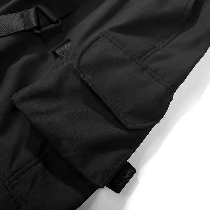 Description Picture 4 of itemUnisex High Street Spring Functional Style Cargo Pants Thread Leggings Loose Multi Pocket Workwear Casual Pants  Men's clothing