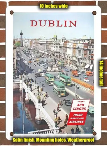

Металлический знак-1962 Дублин Aer Lingus ирландские международные авиакомпании-10x14 дюймов