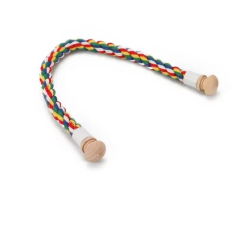 Bird Bite Toy Multi-color Rope Bird Perch for Parakeet Bird Cage Accessories Parrot Carrier Bag Accessories Bird Stand Platform