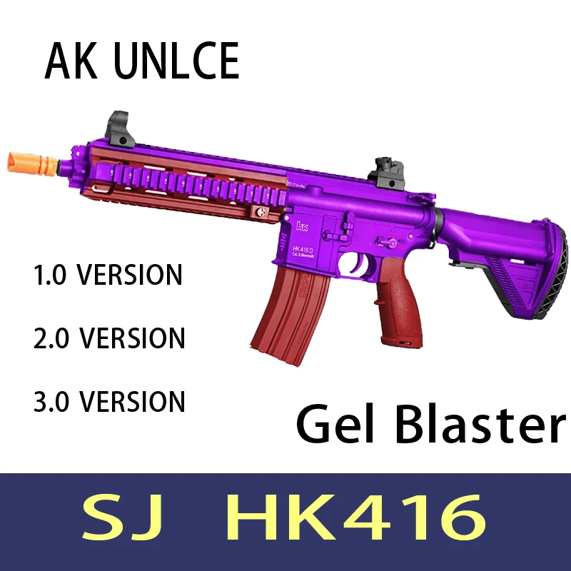 Ak Uncle Sj Hk416 V1 V2 V3 Gel Blaster Magazine Feeding Nylon Toys Gun Electric Continuous Launch Children's Gifts