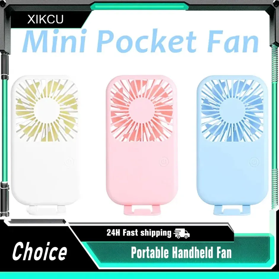 Smart Handheld Fan Pocket Fan Handheld USB Rechargeable Desktop Scalable Holder for Outdoor Travel Excellent Gifts for Friend