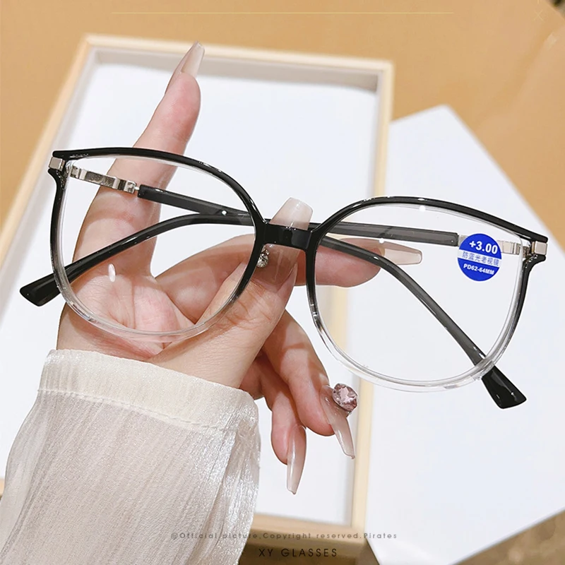 Women Glasses Fashion Cat Eye Reading Glasses For Women Retro Anti-blue Light HD Presbyopia Vintage Prescription Eyewear anti blue light glasses women glasses fashion eyeglasses