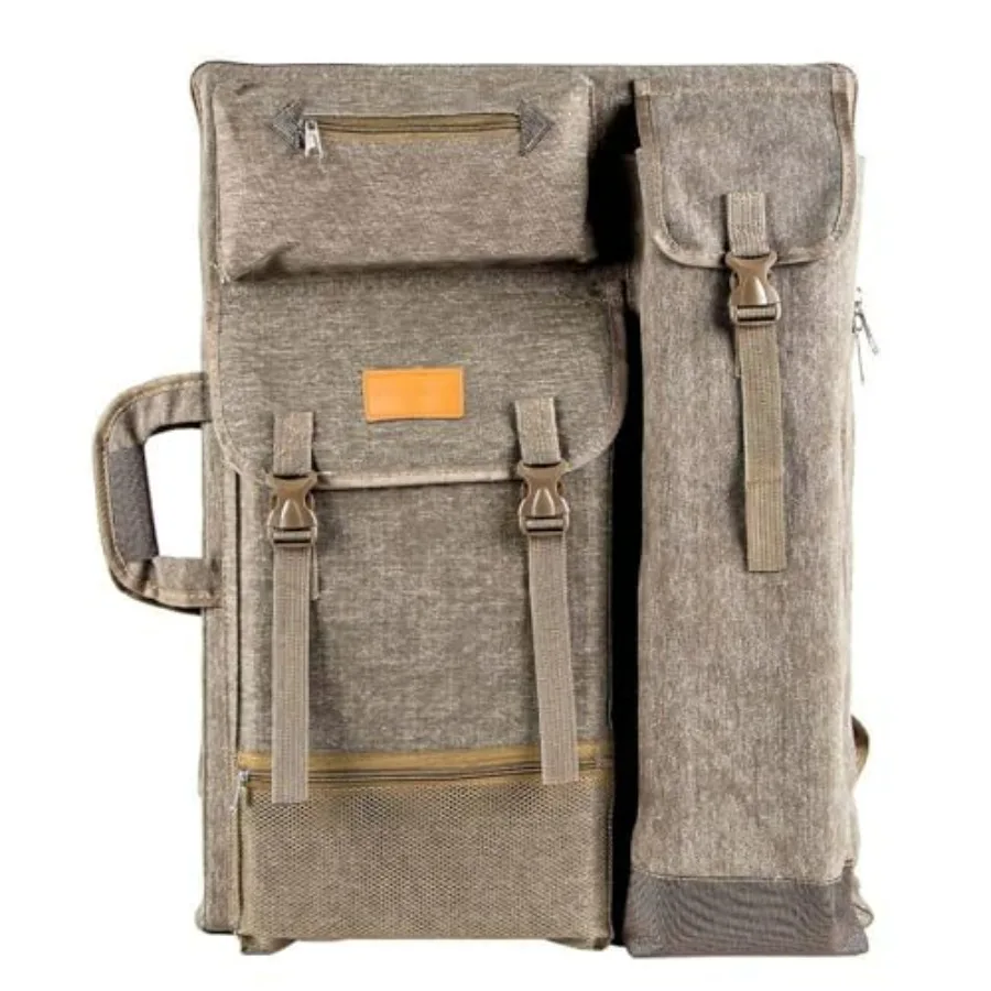 TRANSON Art Portfolio Case Artist Backpack Canvas Bag Large 26" x 19.5"