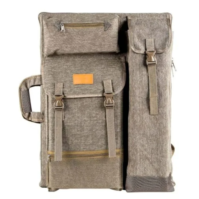 TRANSON Art Portfolio Case Artist Backpack Canvas Bag Large 26" x 19.5"