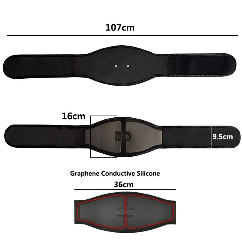 EMS Vibration Slimming Belt Abdominal Muscle Stimulator Toner Body Waist Belly Exerciser USB Recharge Home Fitness Equipment