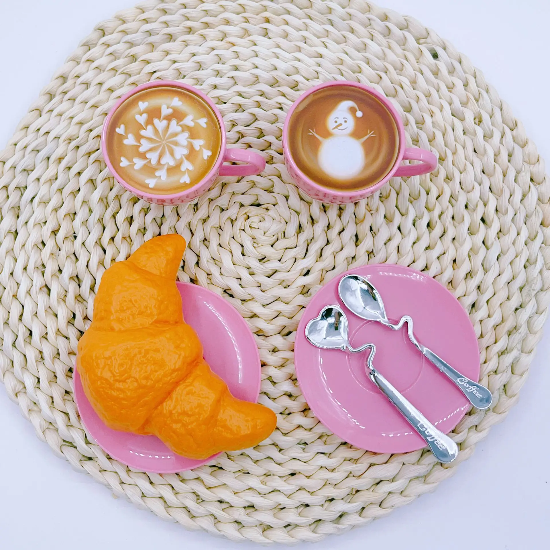 Children Play House Toy Simulation Coffee Snack Set Meal Italian Coffee Toy 4