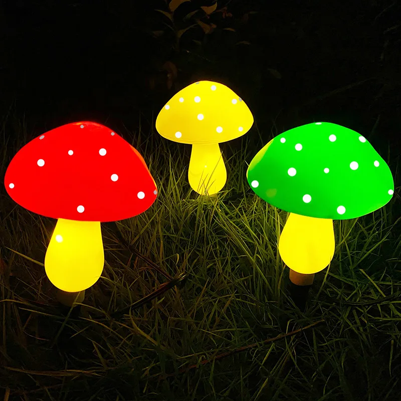 

Garden Lights Mushroom Solar Led Light Outdoor Lawn Lamp Waterproof Pathway Light For Patio Yard Wedding Holiday Decoration