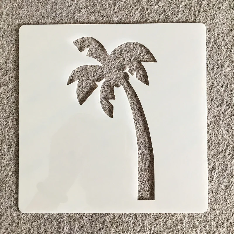 

Plant series stone painting decorative hollow template tree spray flower mold flower painting template children's painting tools