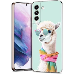 Clear Soft Silicone Phone Case with Kawaii Alpaca Design - Samsung S20 Plus (B7)