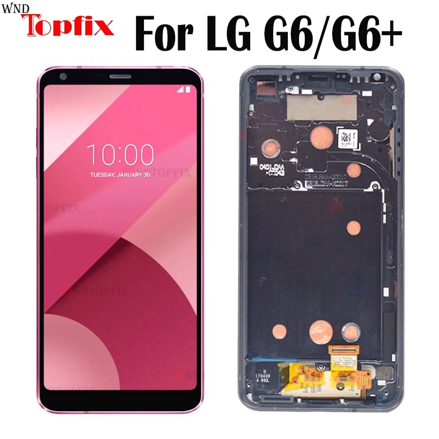 

LCD For LG G6 Display Touch Screen Digitizer Assembly With Frame Replacement For LG G6 H870 H871 H873 VS988 US997 LS993 LCD