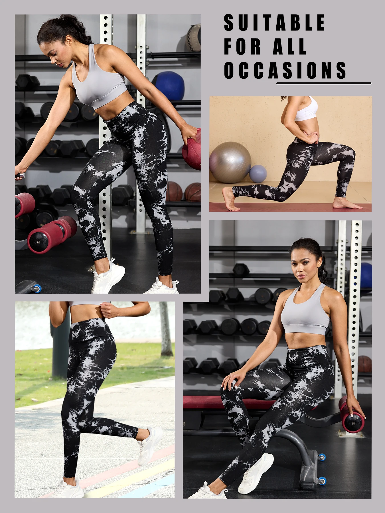 Super Soft High Waisted Tie Dye Leggings for Women Yoga Running Gym No See Through Workout Athletic Tights Push Up Gym Fitness 3