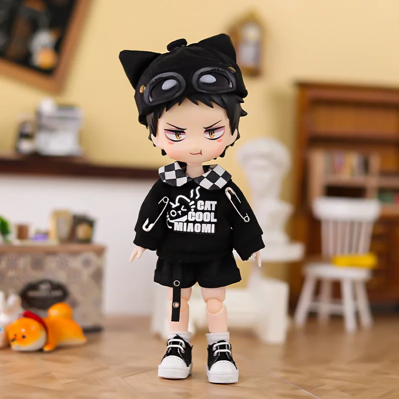 Ob11 Doll Clothing Cool Cat Rabbit Sweater Coat Doll Shorts Hat For Nendoroids, Molly, Ufdoll, Gsc Body, Ymy, 1/12bjd Doll 4
