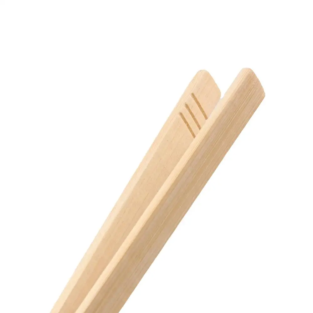 Multifunctional Wood Non-slip Anti-scalding Bamboo Reusable Bread Tongs Tea Clip Salad Tongs Food Clip wooden food tongs bamboo tongs