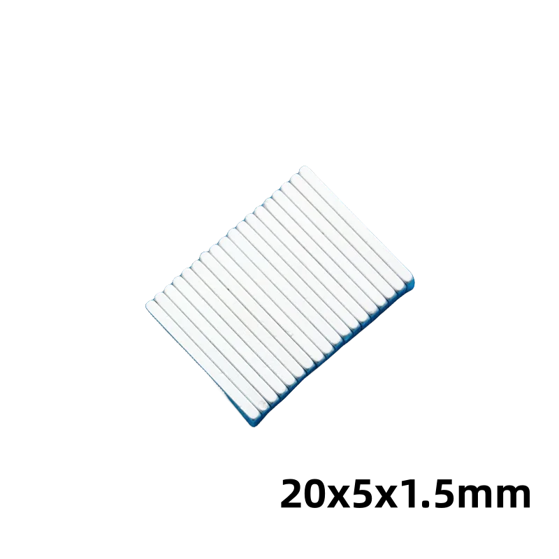 

20x5x1.5mm Block Ndfeb Magnet Industrial Rare Earth Permanent Neodymium Magnetic Materials Widely Use N38 Strong Powerful Magnet