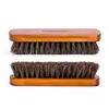 Horsehair Shoe Brush Polish Natural Leather Real Horse Hair Soft Polishing Tool Bootpolish Cleaning Brush For Suede Nubuck Boot 6