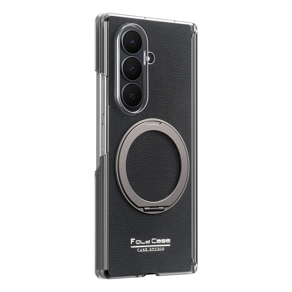 Dual-Axis Shockproof Case with Rotatable Ring Kickstand