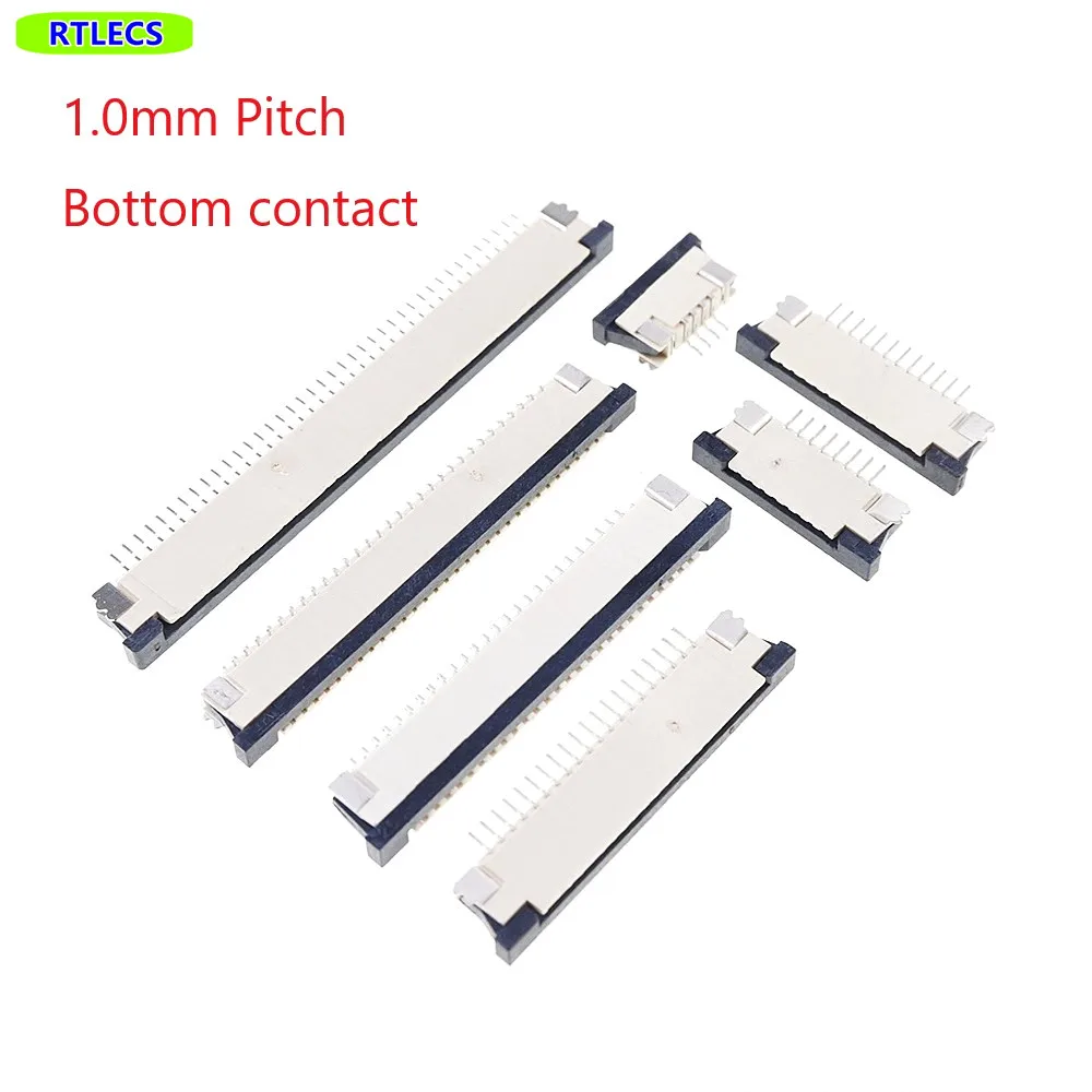 5pcs FFC / FPC connector 1.0 mm 4 Pin 5 6 7 8 10 12 14 16 18 20 22 24