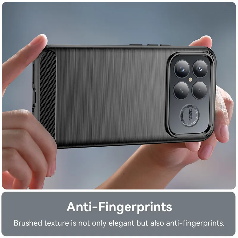 Shockproof Luxury Silicone Brushed TPU Phone Cover