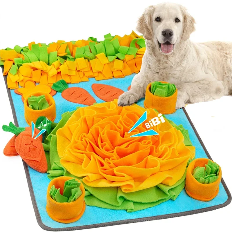  aienvh Gifts for Dogs,Snuffle Mat for Dogs,Dog Sniff Mat,Dog  Snuffle Mat,Dogs Activity Mat,Nosework Feeding Mat,Dog Toys,29.5 * 16.9  Inch Slow Feeder for Puppy & Rabbits & Cats : Pet Supplies
