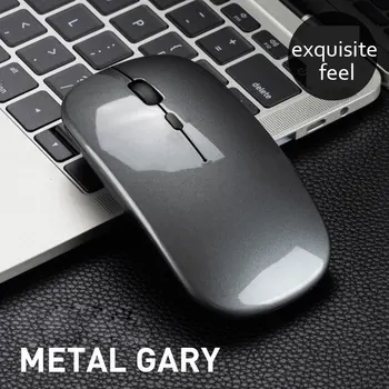 2.4GHz Wireless  + Bluetooth 5.0 Wireless Mouse For Tablet Laptop Computer Ultra Thin Wireless Mice AAA Battery Version 4