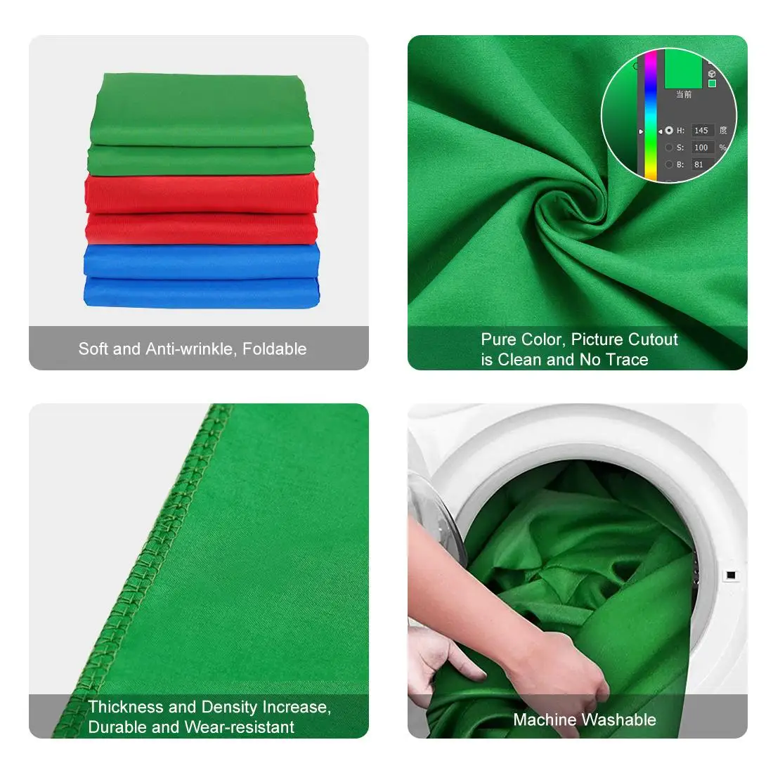 PULUZ 3mx6m 3mx2m 2mx2m 1mx2m 1mx1.5m Photography Background 120g Thickness Photo Studio Background Cloth Backdrop