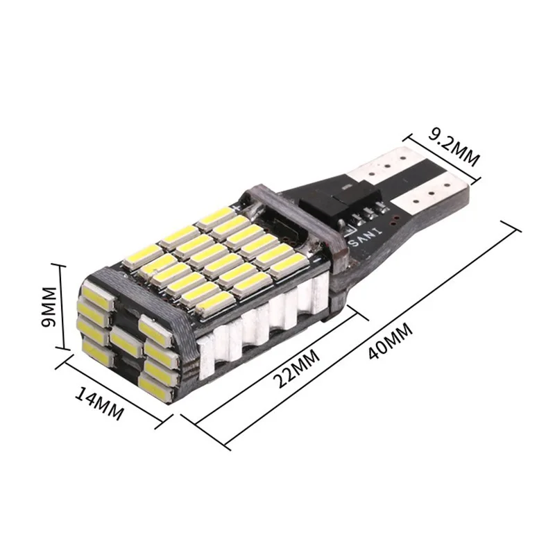 Car Signal Lamp 1Pc Signal Lamp T15 Led Super Bright W16W Led Bulbs For Reverse Lamp Backup Parking Light 12V White Yellow Car Lights