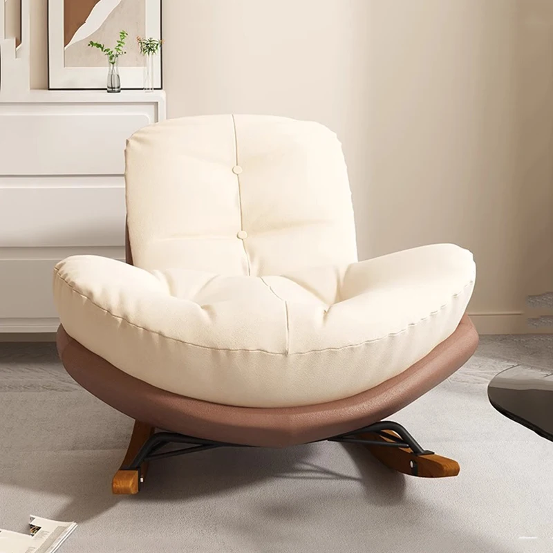 

Nonslip Nordic Living Room Chairs Simple Kawaii Reading Gaming Rocking Chair Floor Lazy Ergonomic Fauteuils De Salon Furniture