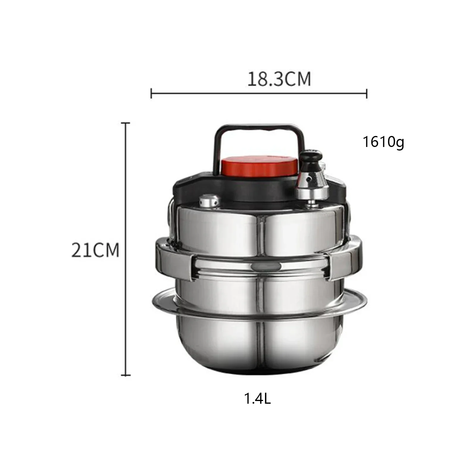 

Cooking Pressure Non Steel Cooker 304 Quickly Pot Stick 5 Outdoor Minutes Household Stainless