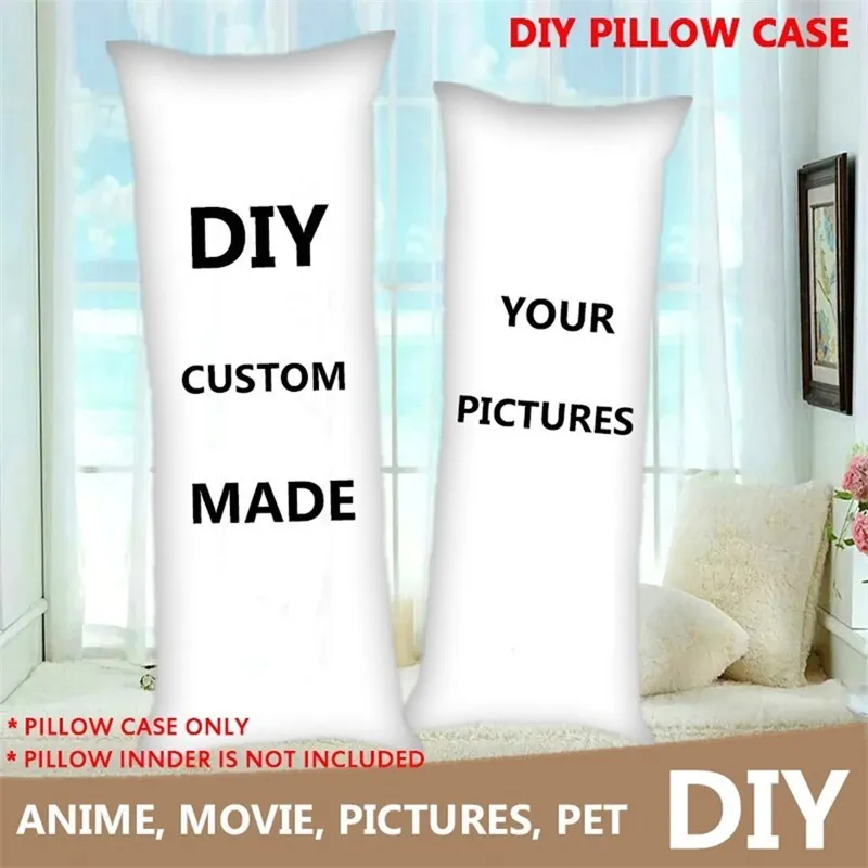Description Picture 4 of itemCustomize DIY Anime Dakimakura 50x150cm Pillow Case Otaku Bedding Hugging 3D Sexy Double Sided Body Pillow Home Decor Dakimakura