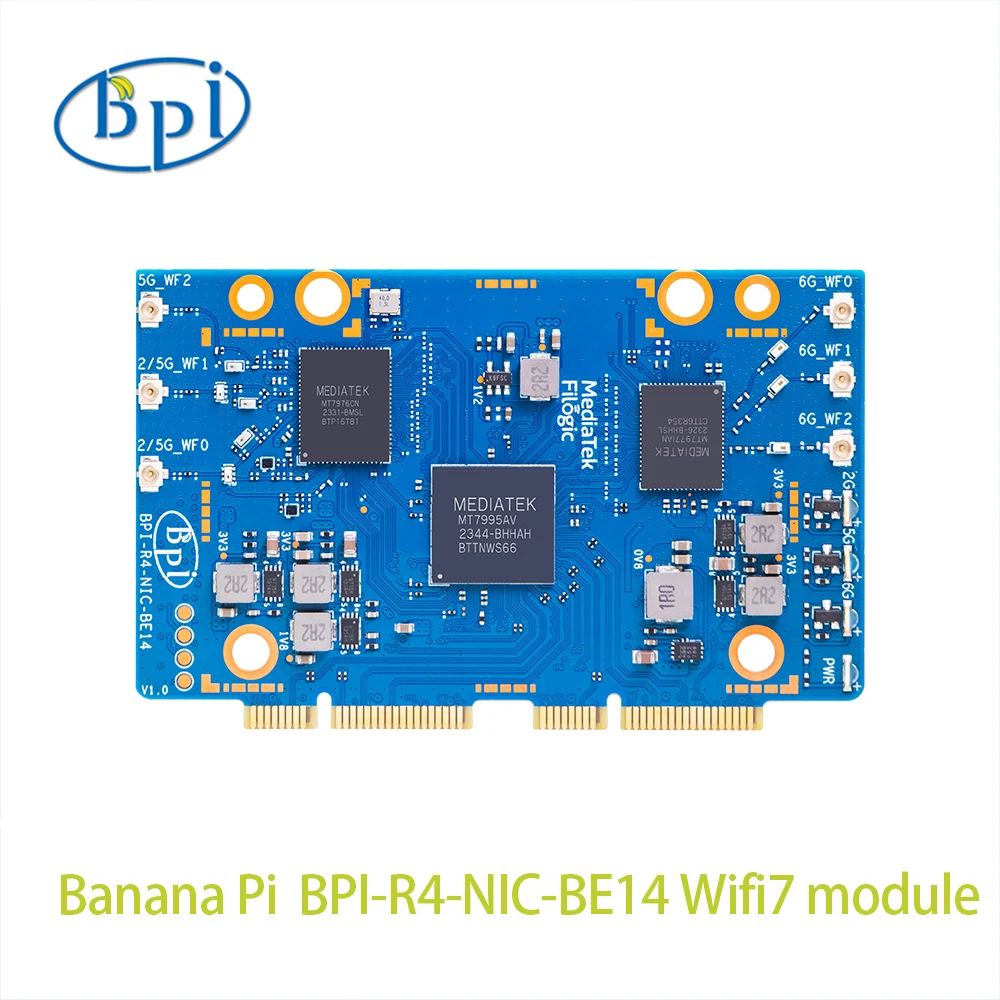 WiFi7 Module Accessories Banana Pi BPI-R4-NIC-BE14