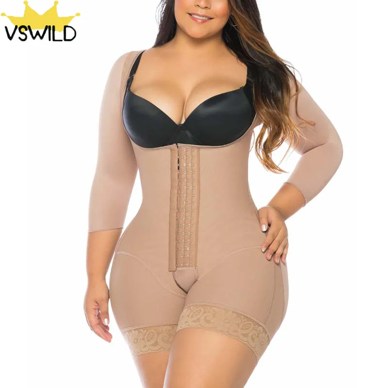 

Fajas Colombianas Reductora Waist Trainer Corset Корсет Lingerie Full Body Shaper Skims Postpartum For Women Slimming Shapewear