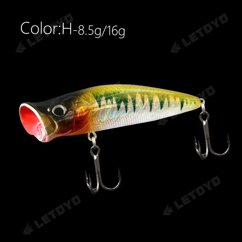 LETOYO طعوم صيد عائمة 8.5 جرام 16 جرام طلاء ليزر ا...