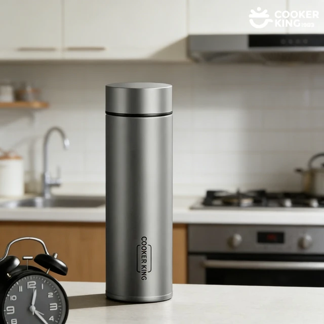 COOKER KING 450ML Titanium+PP Pure Titanium Vacuum Cup Thermos Cup Water Bottle Vacuum Insulated Bottle Thermos Bottles Mugs 4