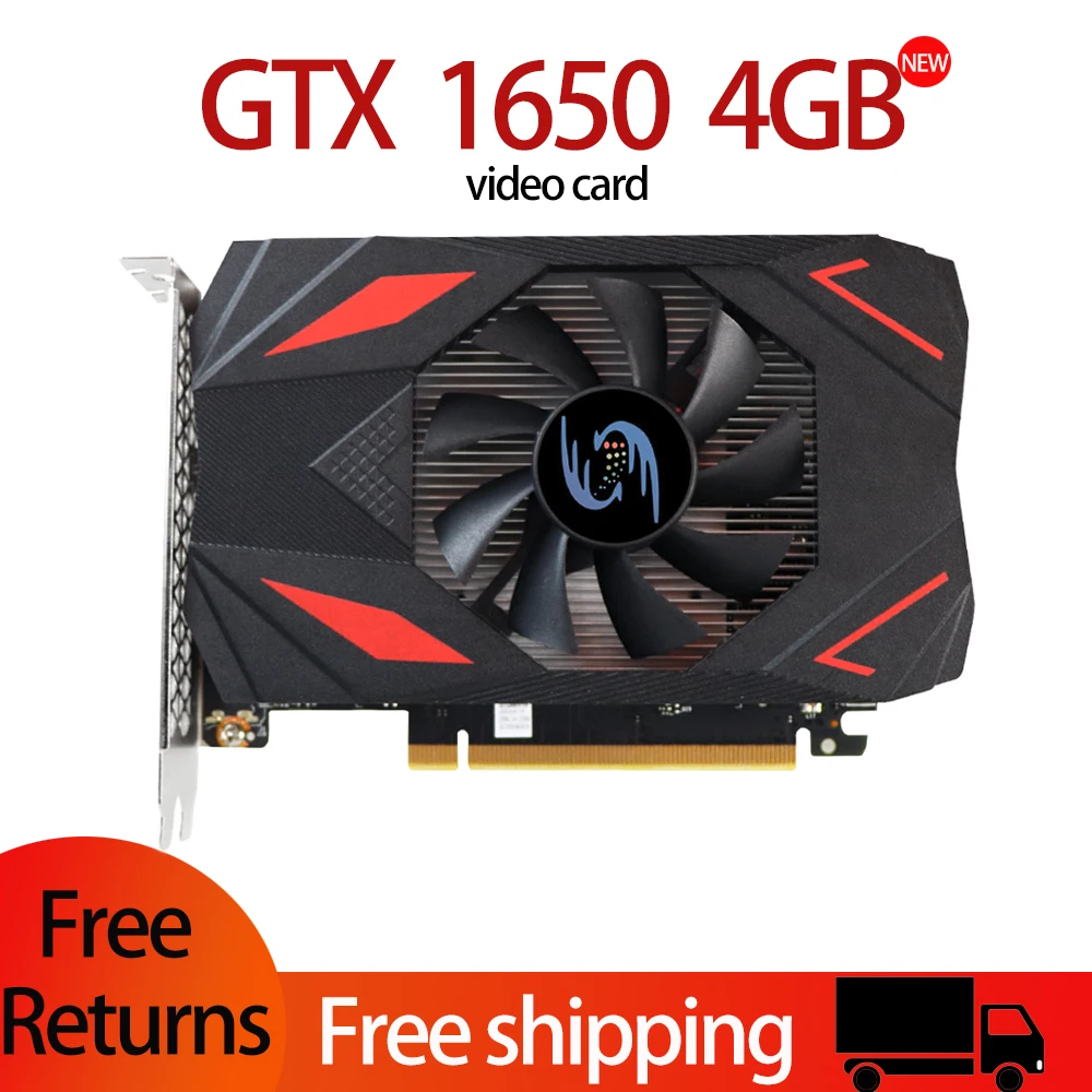 Full New Gtx 1650 4Gb Ddr6 128Bit Scheda Grafica Gpu Video Gaming 12Nm 128Bit Per Pc Computer