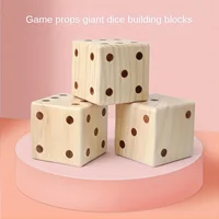 Giant Wooden Dice Lightweight Role-playing Dice Suitable For Outdoor And Indoor Beach Adults 1