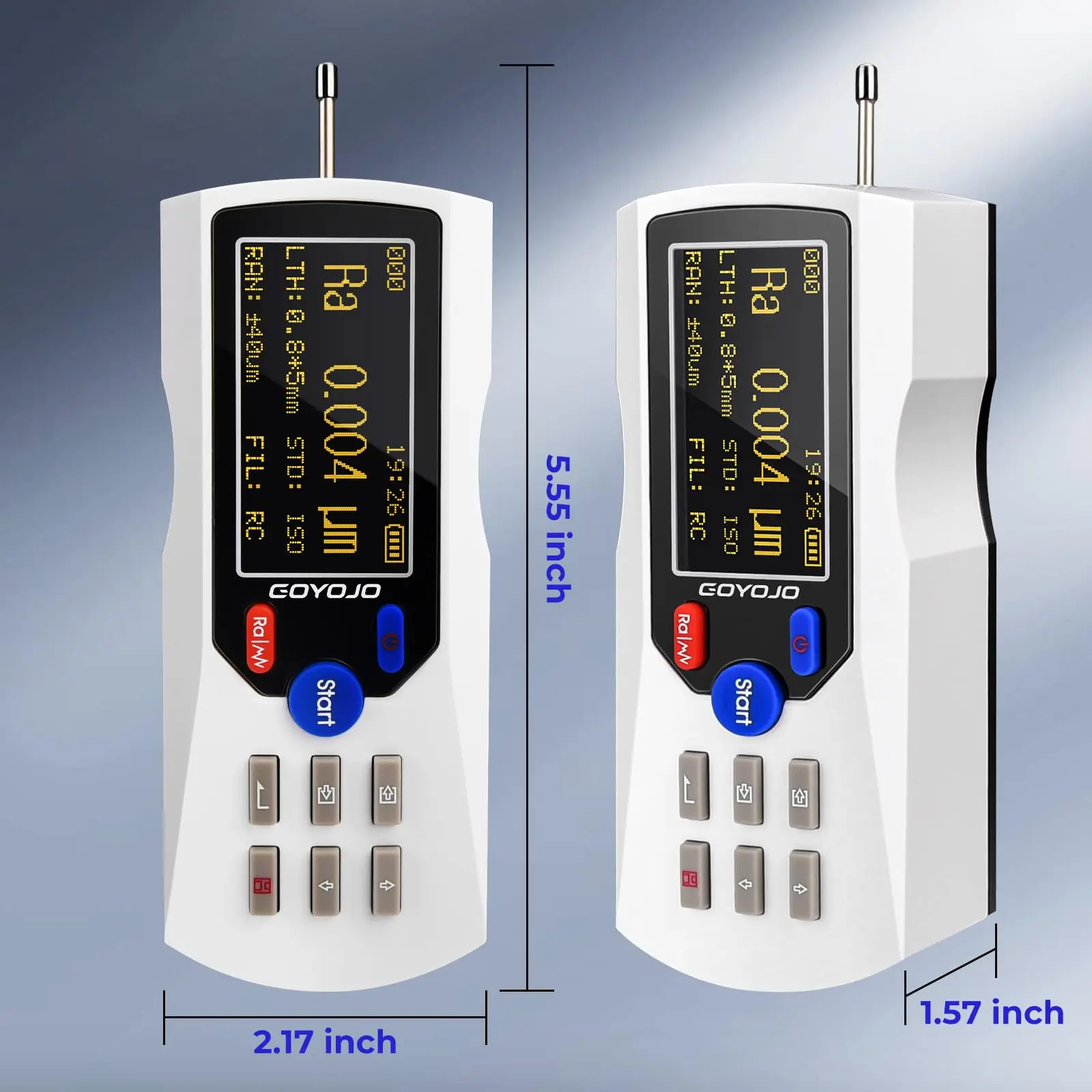 Digital Surface Roughness Tester Meter with LCD Display Handheld Measuring Instr